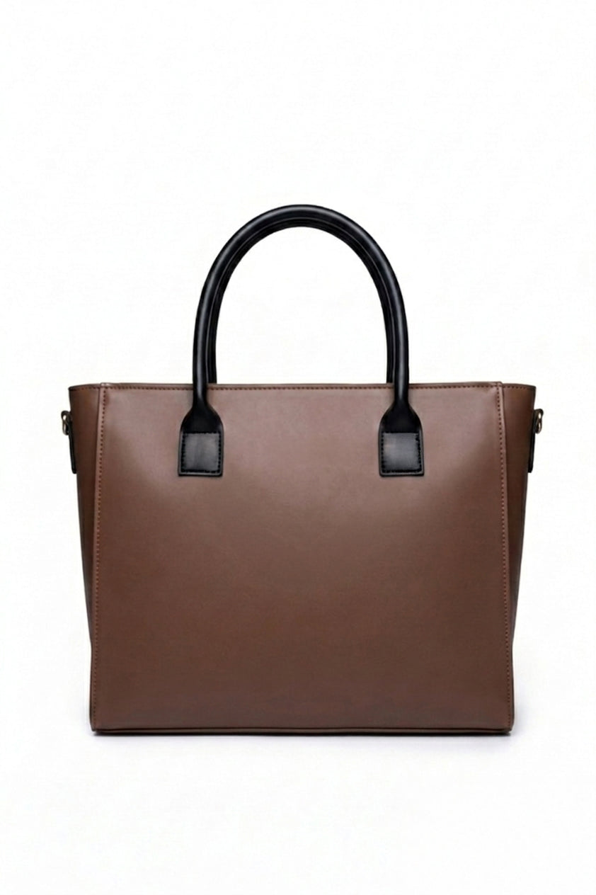 Classic Shoulder tote Bag - Brown