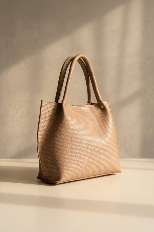 The Veloura Tote - Beige
