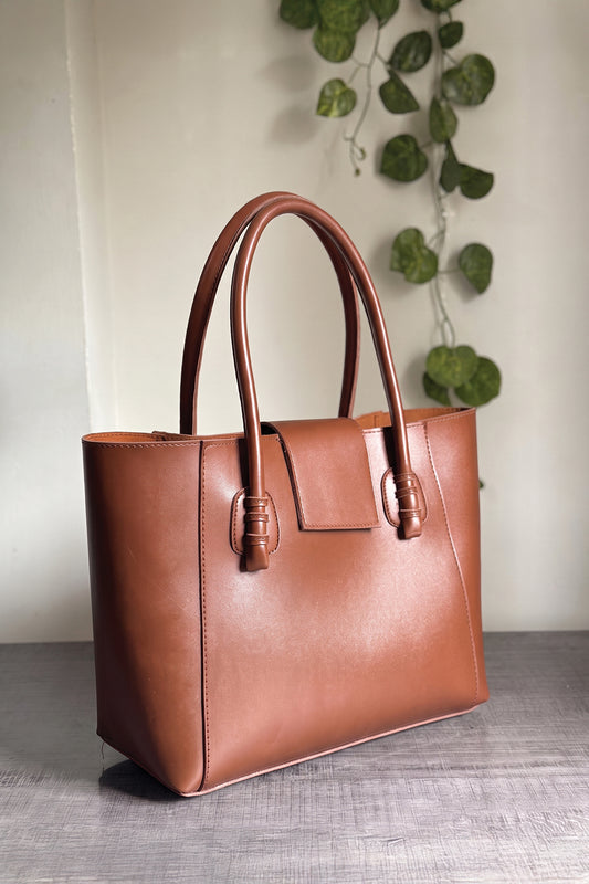 Joy Tote Bag - Brown