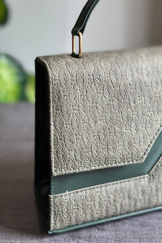 Echelon Line Handbag - Green