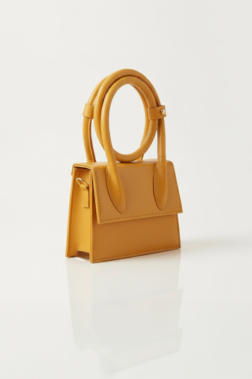 Jacqumues Handbag - Mustard