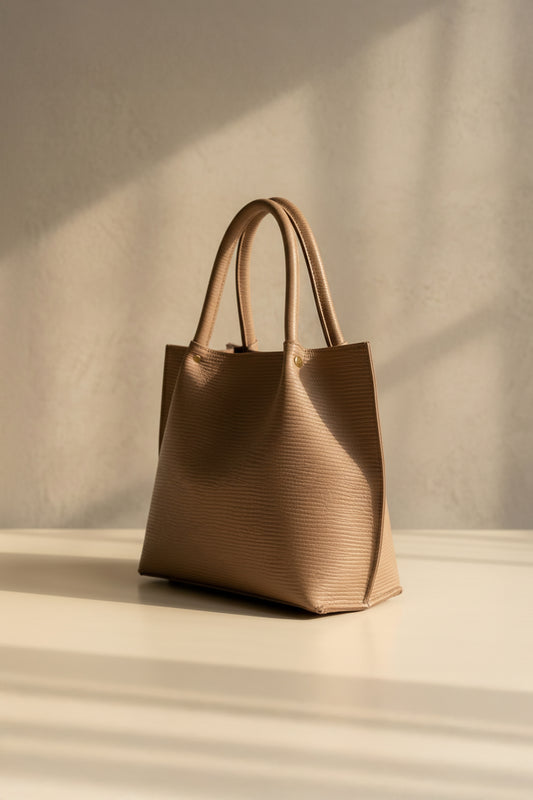 The Veloura Tote - Beige