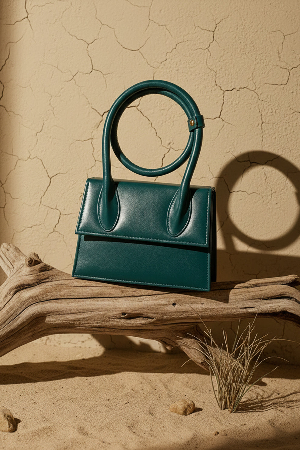 Jacqumues Handbag - Peacock Blue