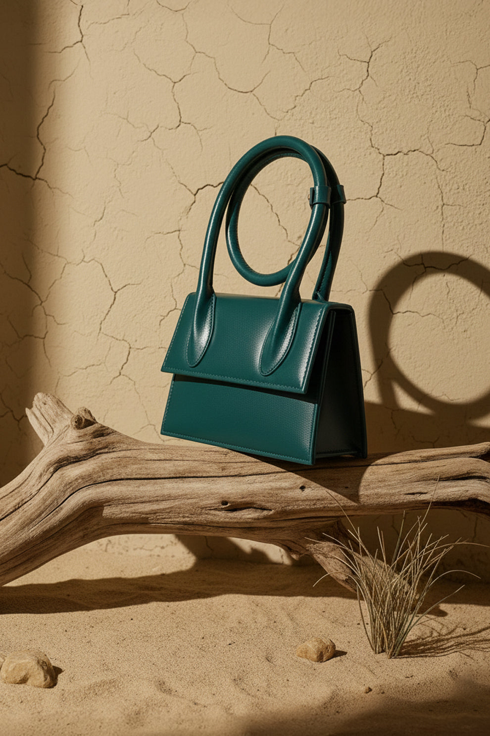Jacqumues Handbag - Peacock Blue