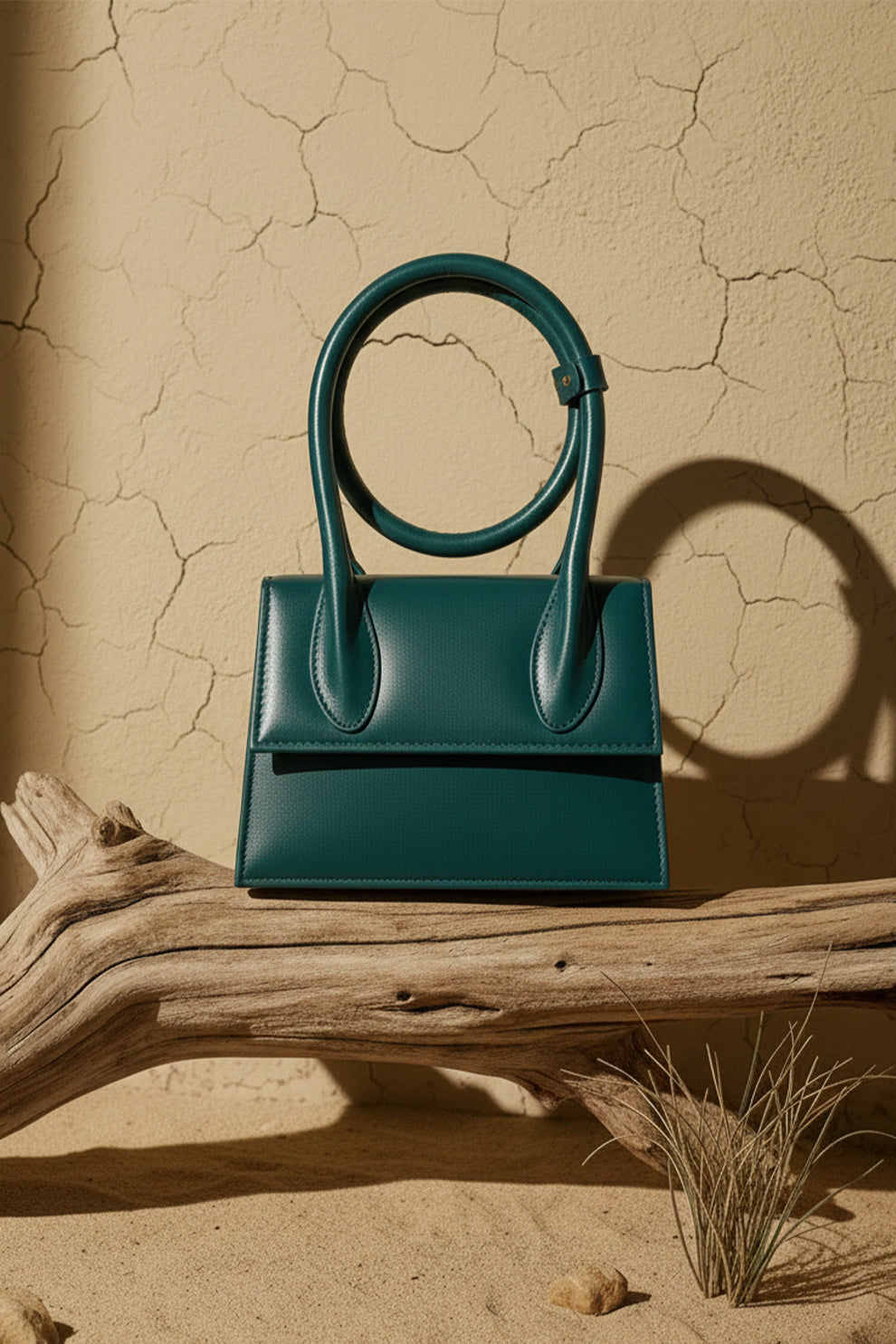 Jacqumues Handbag - Peacock Blue