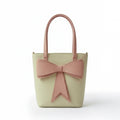 Classic Bow Tote - Beige