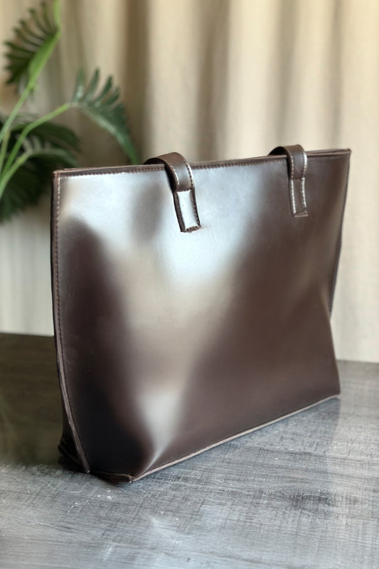 Fabilla Noir Tote - Dark Brown