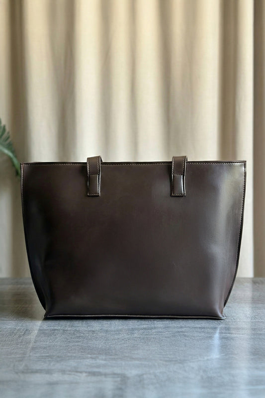 Fabilla Noir Tote - Dark Brown