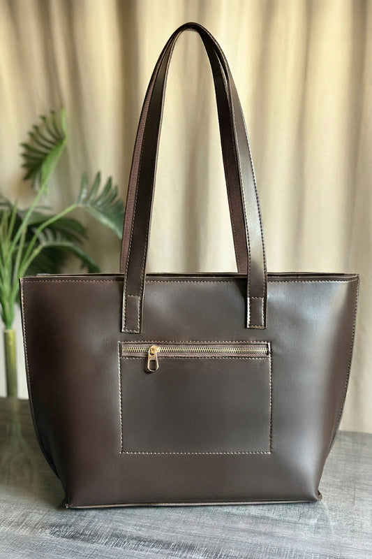 Fabilla Noir Tote - Dark Brown