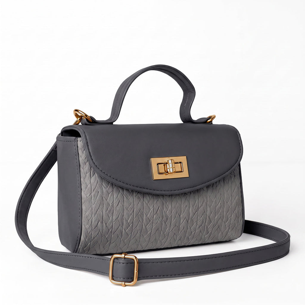 Glam Fold Handbag - Gray