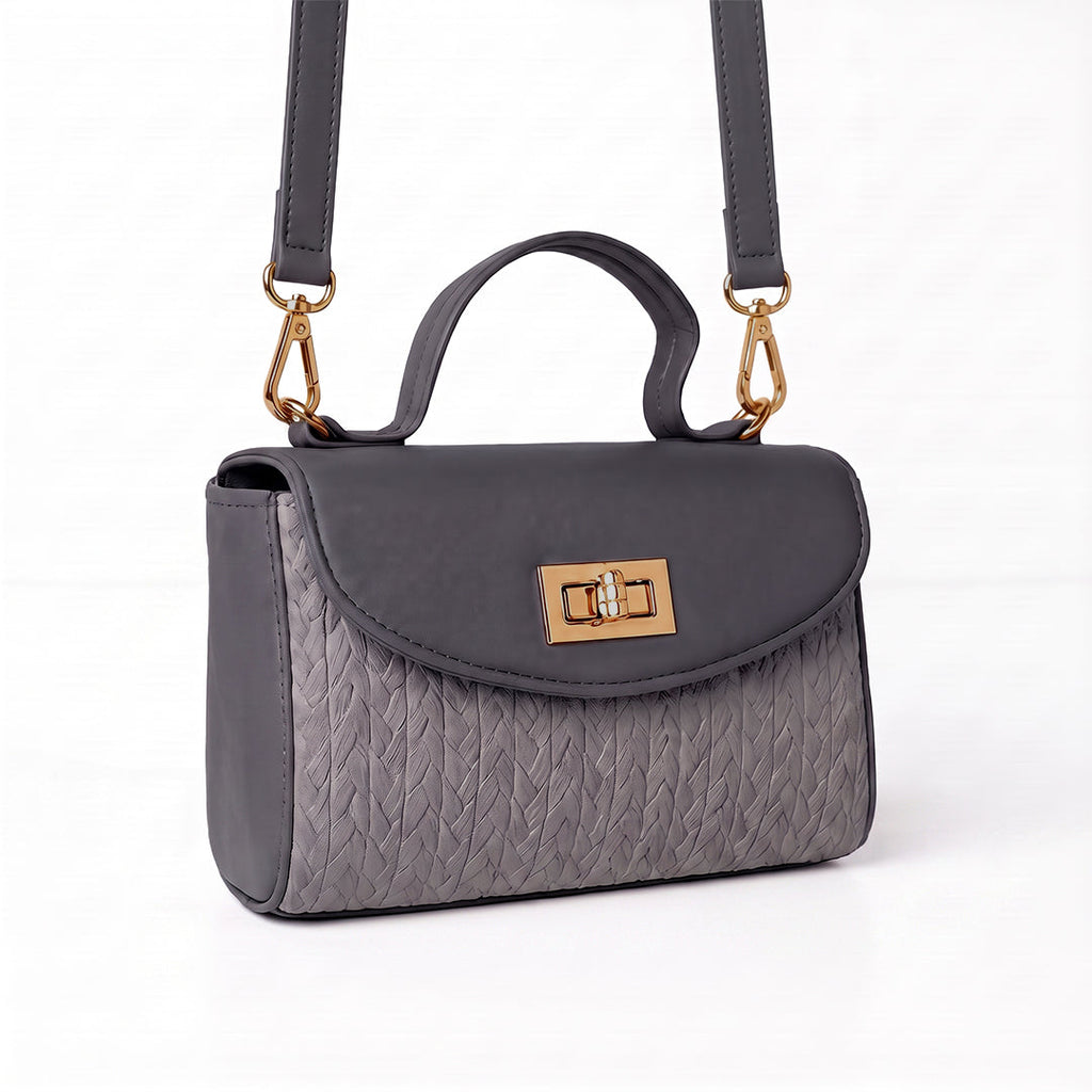 Glam Fold Handbag - Gray