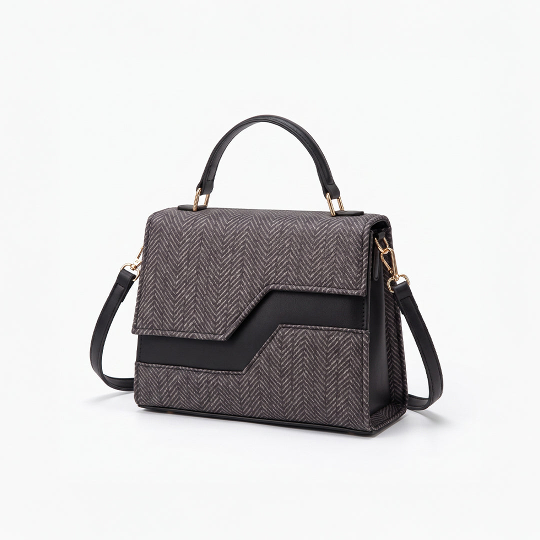 Echelon Line Handbag - Black