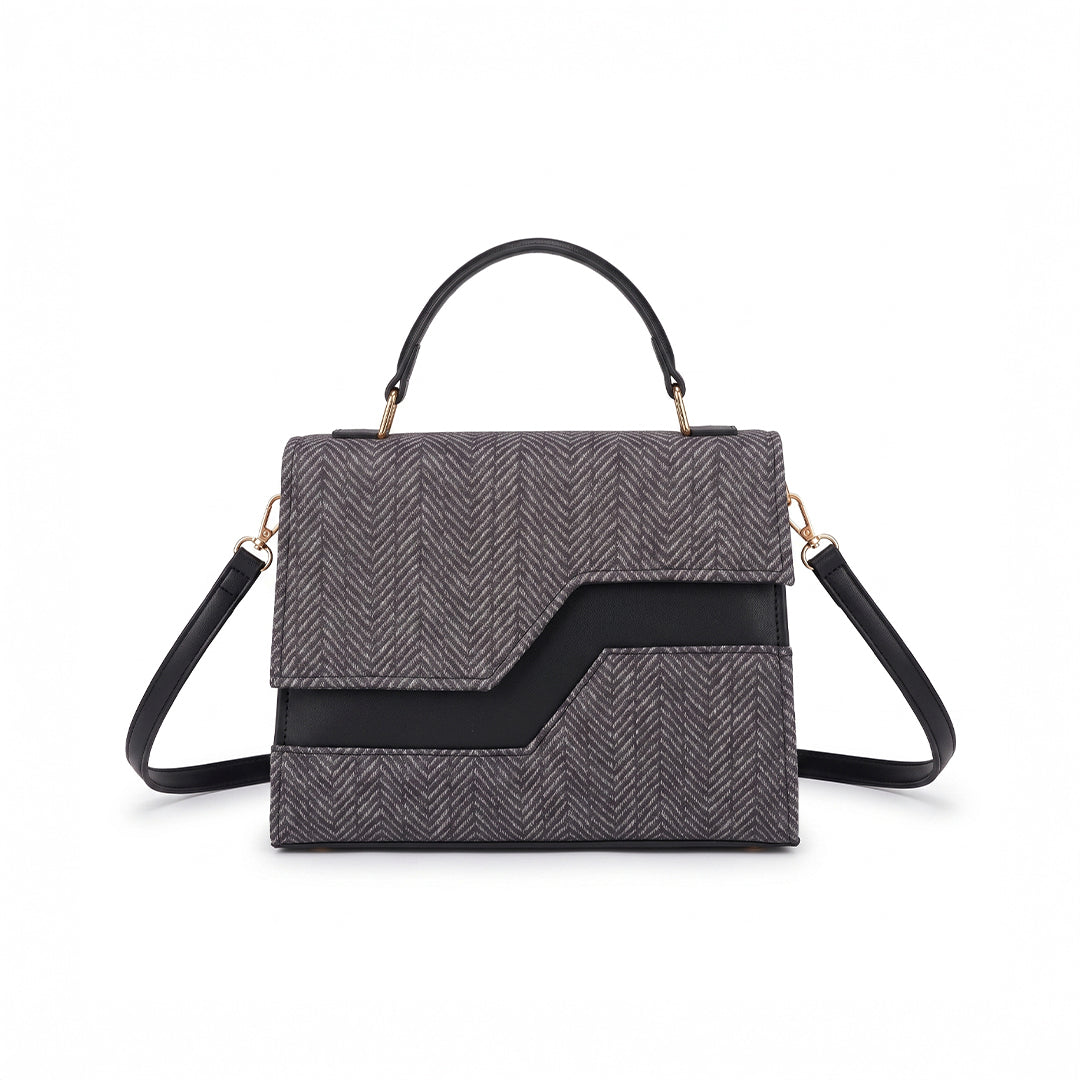 Echelon Line Handbag - Black