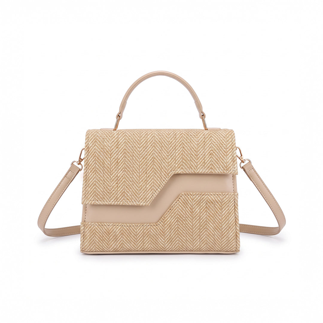 Echelon Line Handbag - Beige