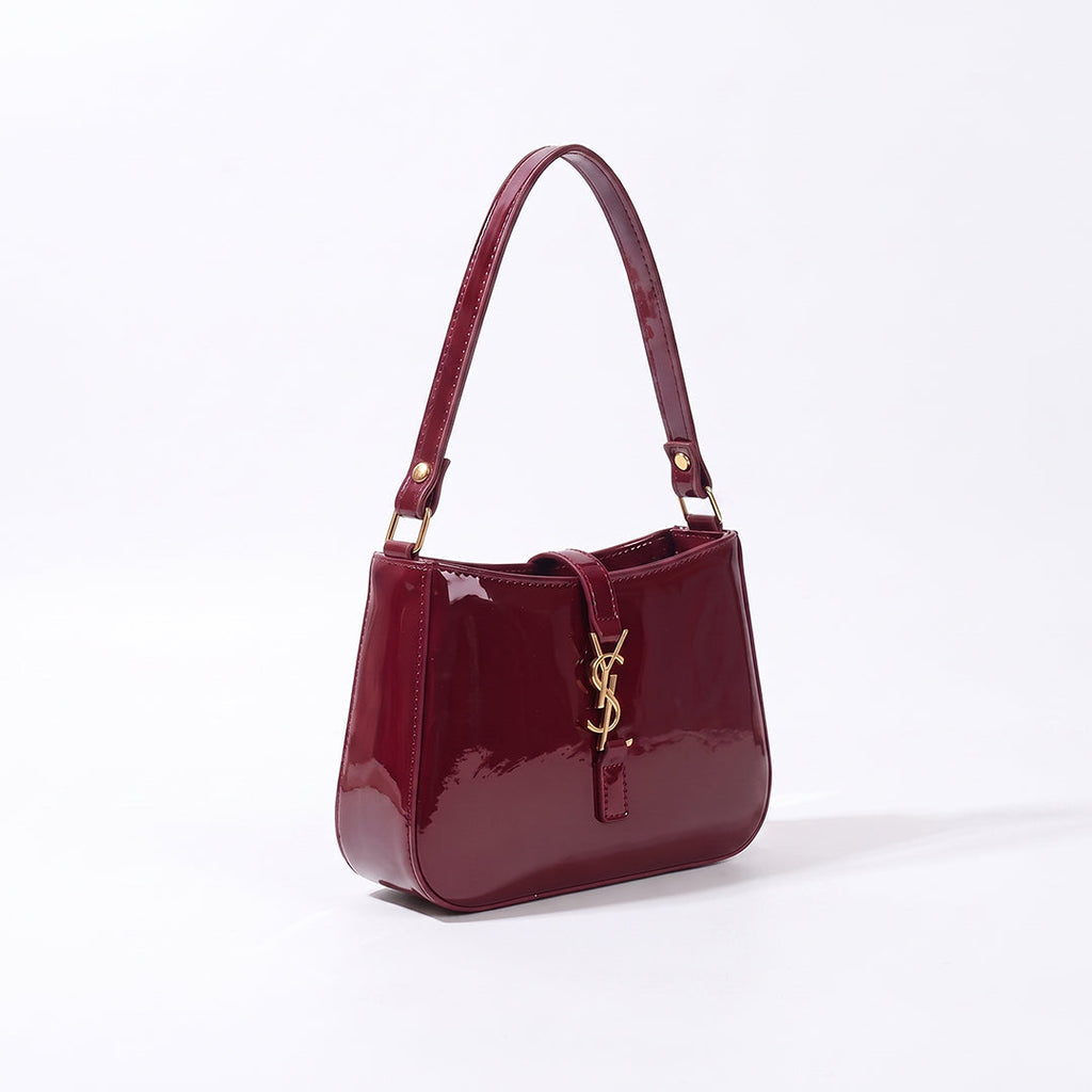 YSL Shiny crush handbag - Maroon