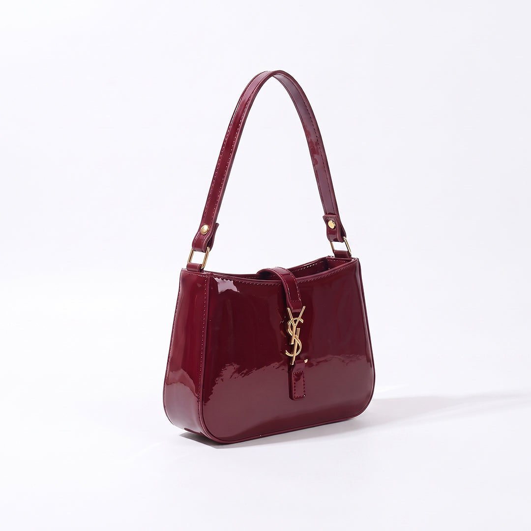 YSL Shiny crush handbag - Maroon