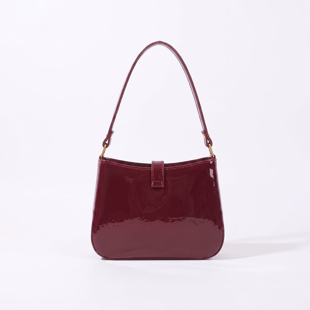 YSL Shiny crush handbag - Maroon