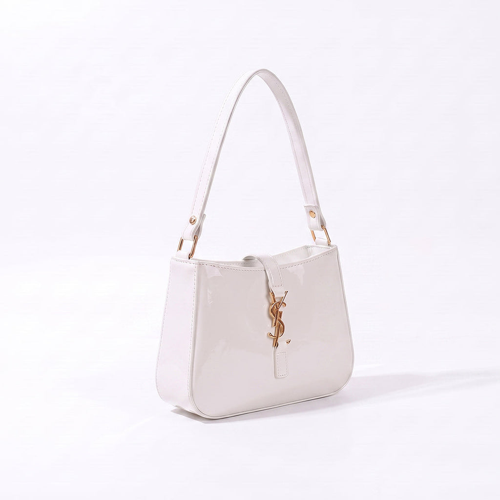 YSL Shiny crush handbag - White