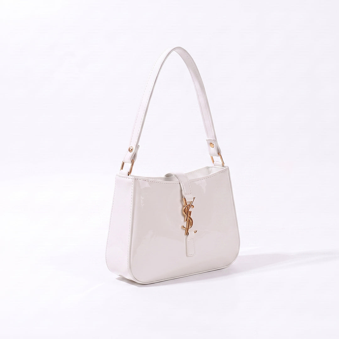 YSL Shiny crush handbag - White