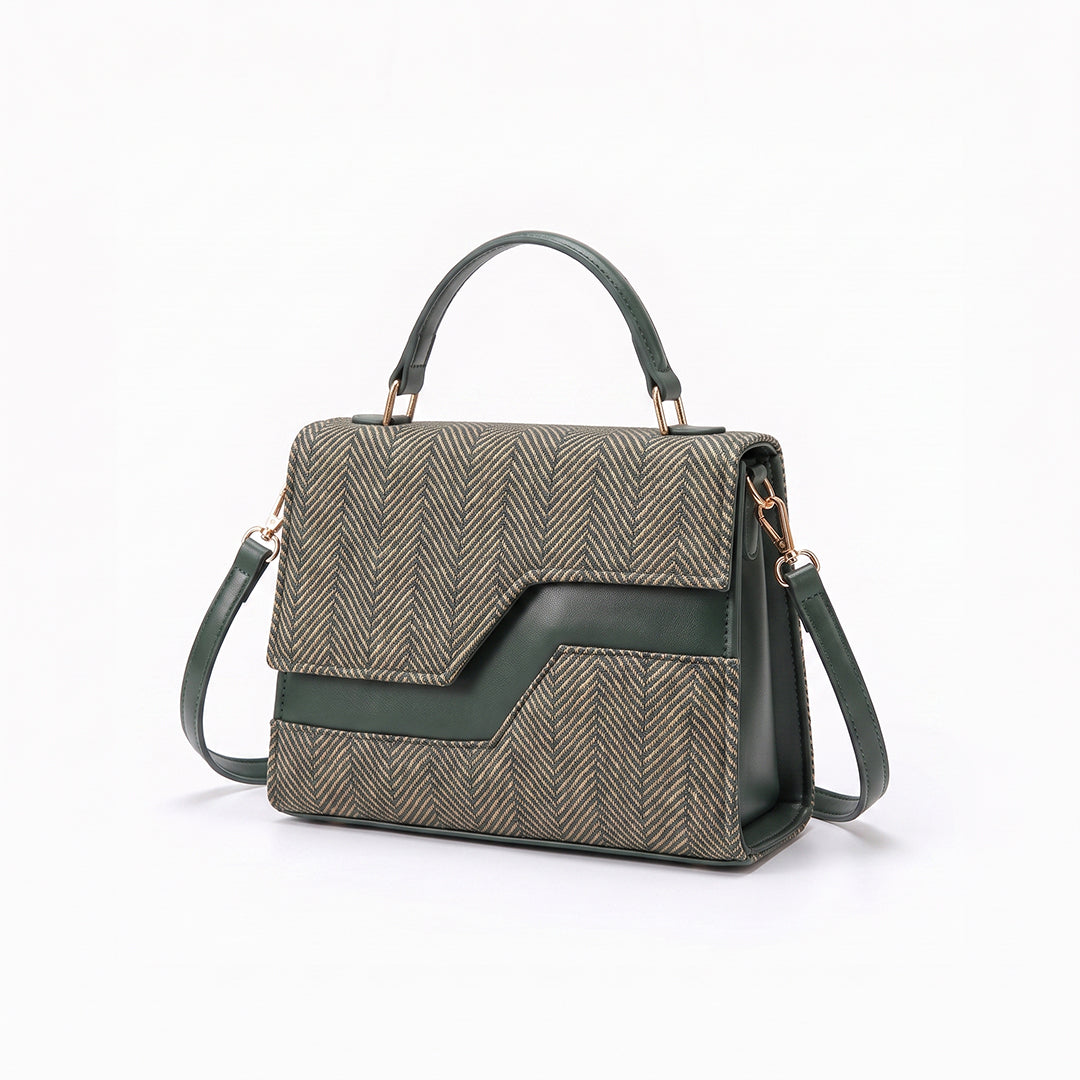 Echelon Line Handbag - Green