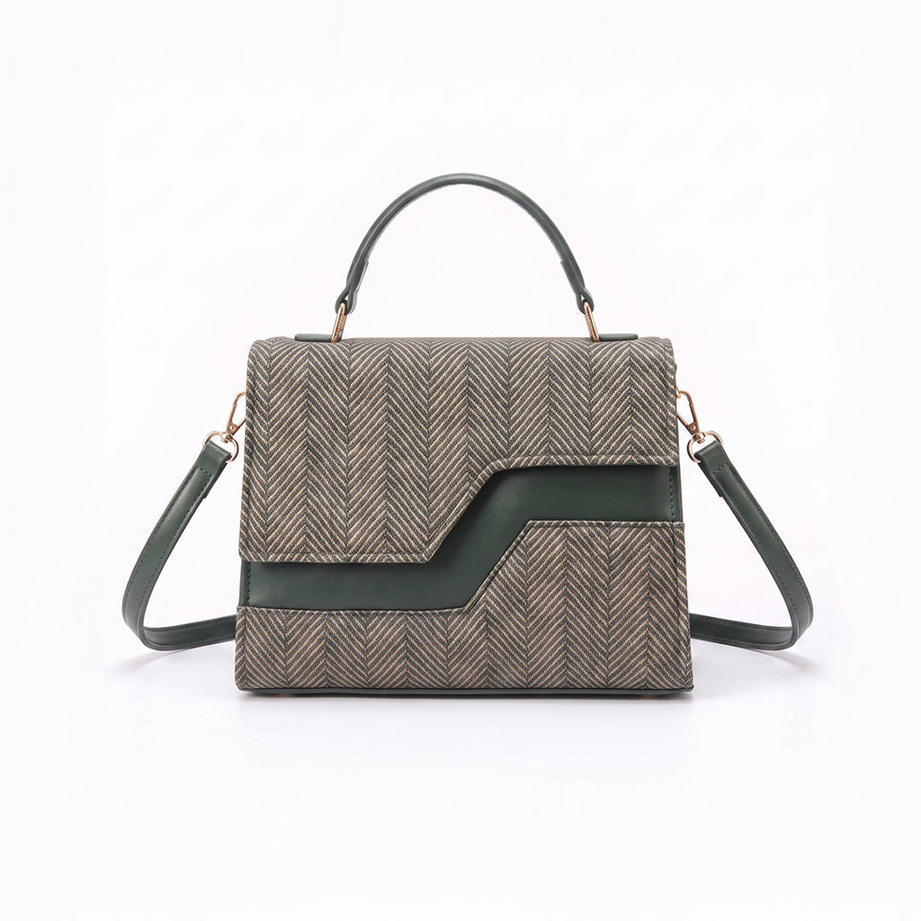 Echelon Line Handbag - Green