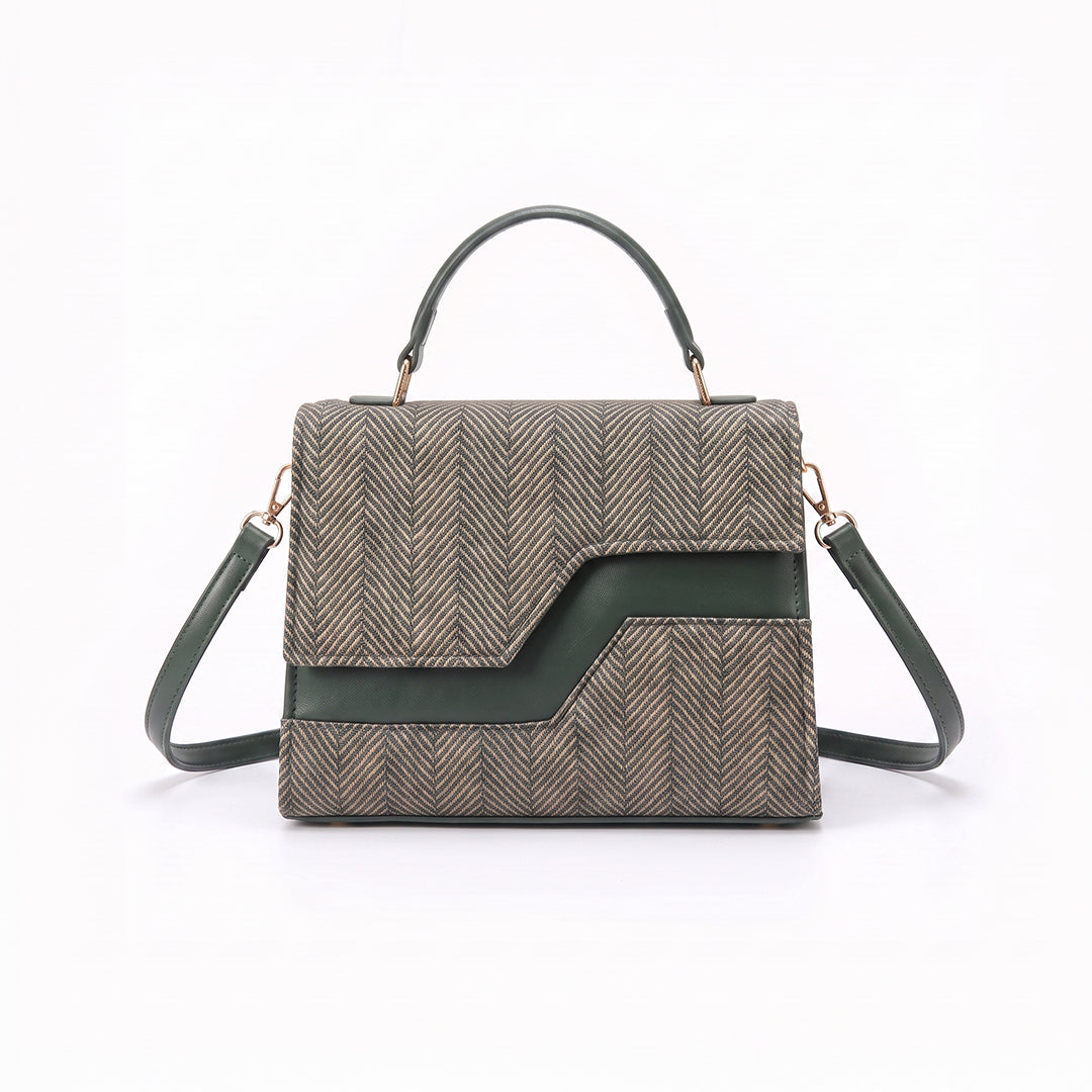 Echelon Line Handbag - Green