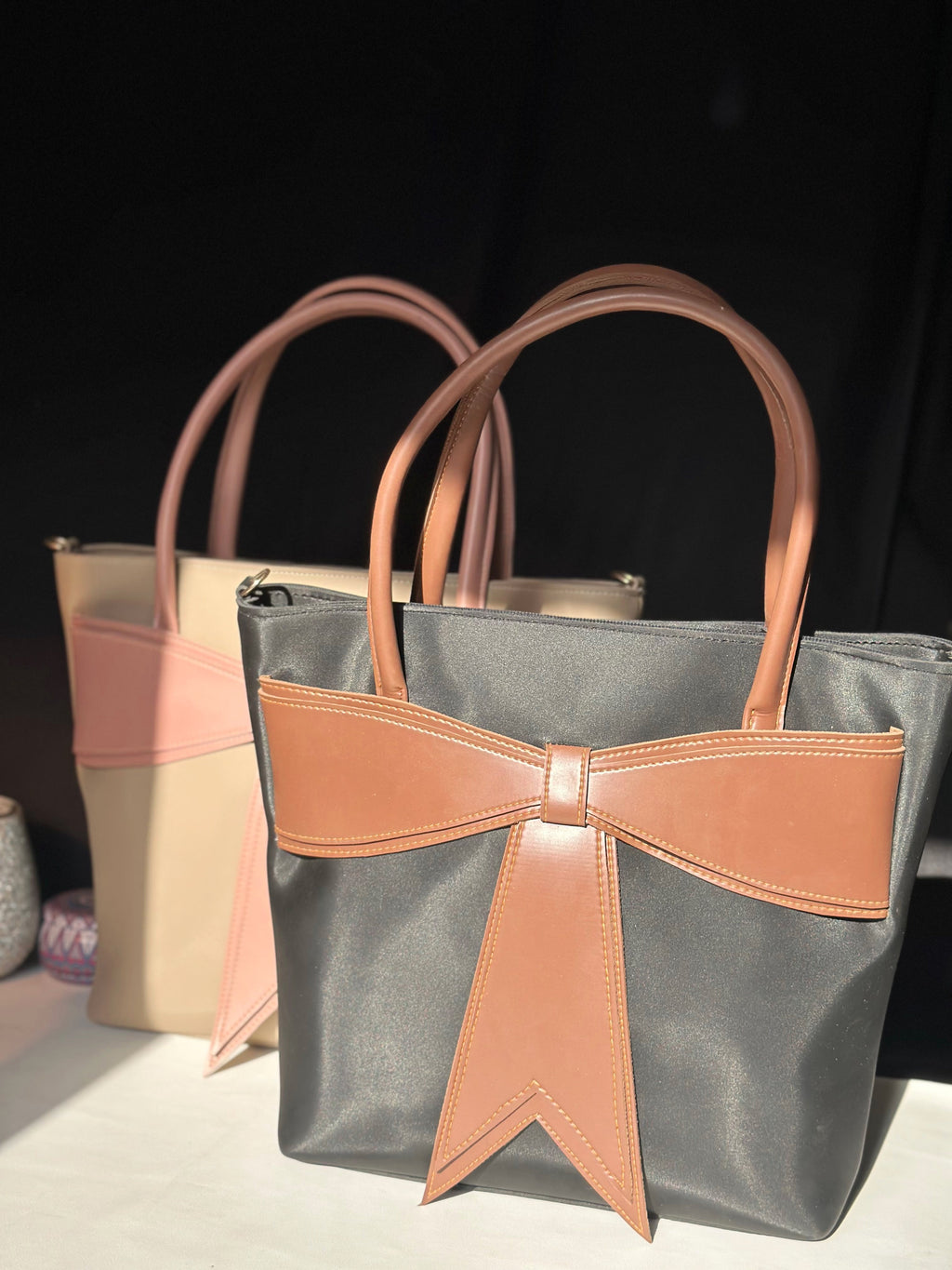 Classic Bow Tote - Black
