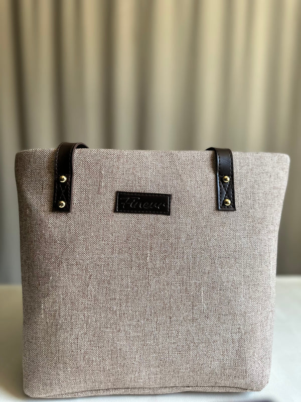 Classic Jute Tote - Mushroom Grey
