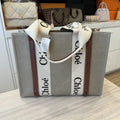 Chloe Canvas Tote 51 - Grey