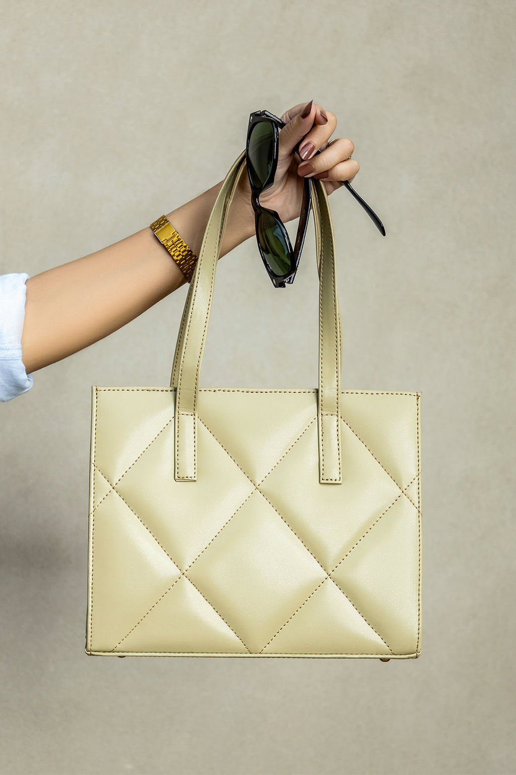 Aurora Shoulder HandBag - Olive Green
