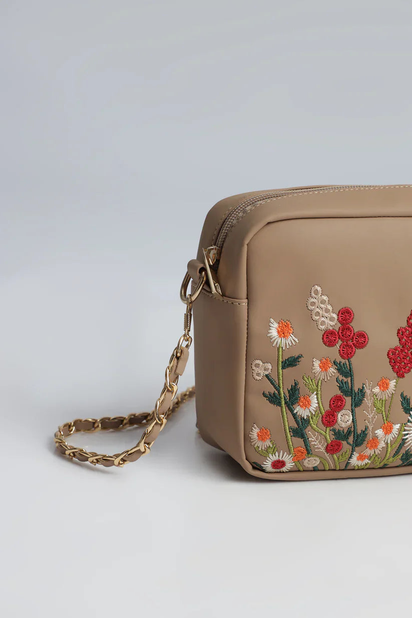 The Blosséra Charm Crossbody - Beige