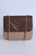 The V-Quilt Shoulder bag - Brown