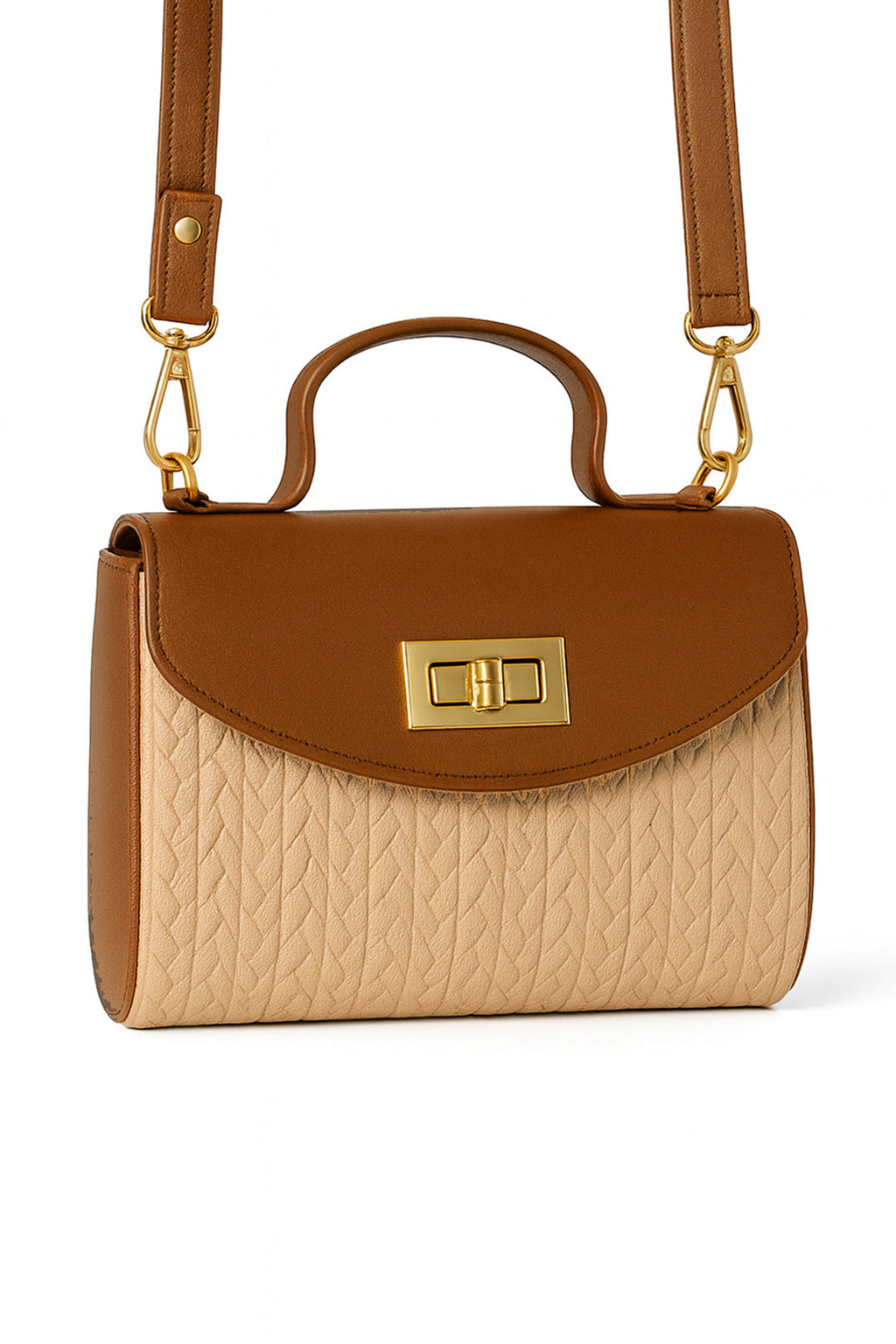 Glam Fold Handbag - Mustard