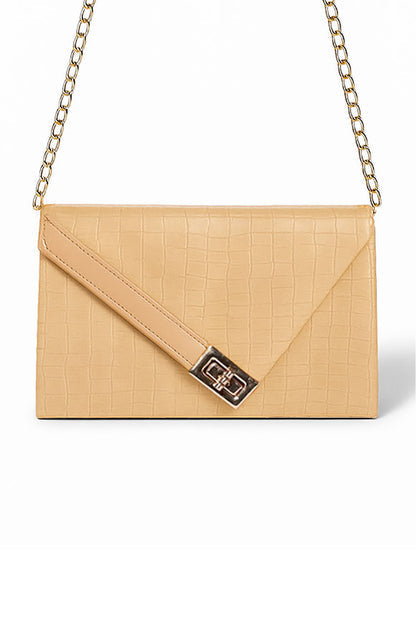 Aurelia Clutch Handbag - Beige