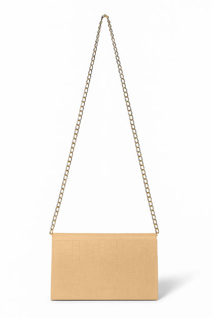 Aurelia Clutch Handbag - Beige