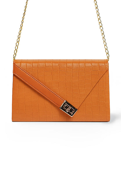 Aurelia Clutch Handbag - Mustard