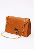 Aurelia Clutch Handbag - Mustard