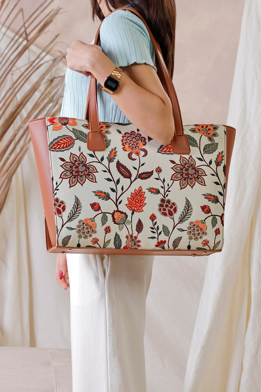 Side Rexine Canvas tote 14