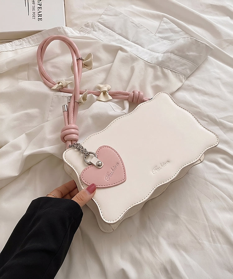 Heart Handbag Pink Strap (High Quality)