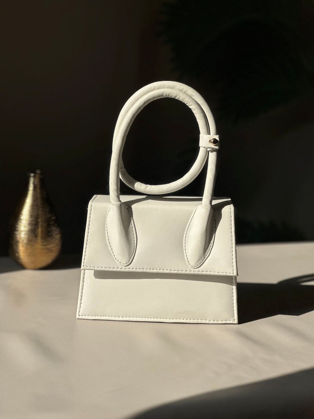 Jacqumues Handbag - White